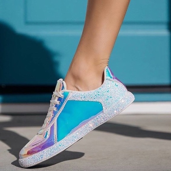 holographic glitter shoes